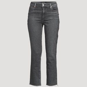 PAIGE Cindy Raw Hem Jeans - ASH BLACK